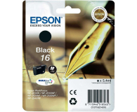 Tusz EPSON T16 black 5.4ml C13T16214010